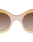 Triomphe Pink Oval Sunglasses