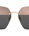 CDior S3U Rose Gold Squared Sunglasses