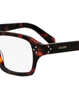 CELINE 3 Dots Dark Havana Rectangular Eyeglasses