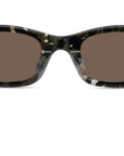 Boke Flower Havana Rectangular Sunglasses
