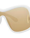 Anagram White Mask Sunglasses