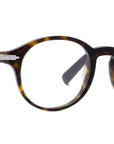 DiorBlackSuitO RI Havana Round Eyeglasses