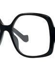 Anagram Black Geometric Eyeglasses