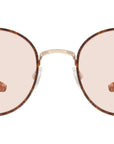 Caster Gold Round Sunglasses