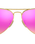Aviator Flash Lenses RB3025 112/1Q Matte Gold Violet