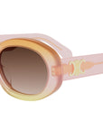 Triomphe Pink Oval Sunglasses