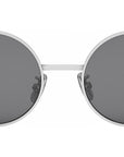 Metal Silver Round Sunglasses