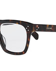 CELINE 3 Dots Havana Rectangular Eyeglasses