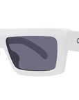 CELINE Monochroms White Rectangular Sunglasses