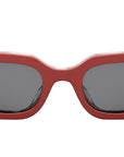 Triomphe Red Geometric Sunglasses
