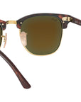 Clubmaster Flash Lenses RB3016 sand havana and gold