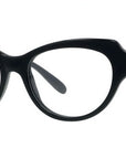 Slim Black Cat Eye Eyeglasses
