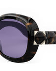 Lady 95.22 R2I Havana Purple Round Sunglasses
