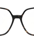 Mini CD O S8I Havana Geometric Eyeglasses