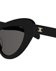 Triomphe Mini HD Black Cat Eye Sunglasses