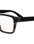 Aluminium Havana Rectangular Eyeglasses