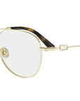 Petit CDO R2U Gold Round Eyeglasses
