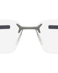 Flex Silver Rectangular Eyeglasses
