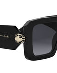 Serpenti Black Geometric Sunglasses