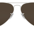 Aviator Mirror RB3025 019/W3 Matte Silver Grey