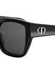DiorGlow S1I Black Squared Sunglasses