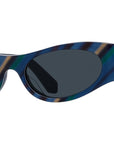 Signature Blue Geometric Sunglasses