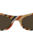 Signature Brown Geometric Sunglasses