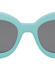 Triomphe Blue Round Sunglasses