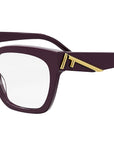 Fendi First Purple Square Eyeglasses