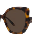 Slim Tortoise Geometric Sunglasses
