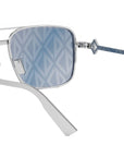 CD Diamond S9U Silver Geometric Sunglasses