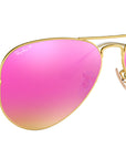 Aviator Flash Lenses RB3025 112/1Q Matte Gold Violet