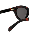 Triomphe Mini Havana Round Sunglasses