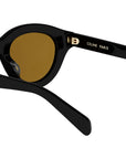 Triomphe Mini Black Round Sunglasses