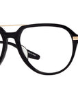 Dunn Black Pilot Eyeglasses
