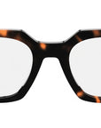 CELINE Thin 2 Dots Tortoise Square Eyeglasses