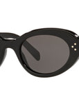 CELINE 3 Dots Black Round Sunglasses