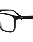 Fendi Fine Black Geometric Eyeglasses