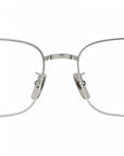 Titanium Matte Silver Rectangular Eyeglasses