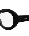 3 Dots Black Round Eyeglasses