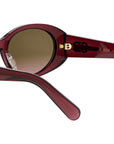 DiorGlow B3I Purple Oval Sunglasses