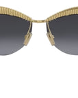 Tubogas Gold Cat Eye Sunglasses