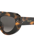 CELINE 3 Dots Tortoise Cat Eye Sunglasses