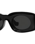 Signature Black Oval Sunglasses