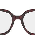 CDiorO S5I Red Havana Squared Eyeglasses