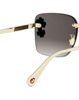 Dior Clover S2U Gold Square Sunglasses