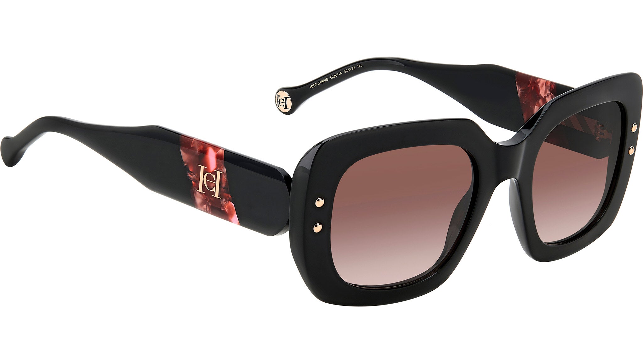 Carolina Herrera Occhiali Da Sole Mod. Her 0188/S WOI - Donna, Colore WOI, Lenti 55mm, Ponte 19mm, Aste 145mm - 2