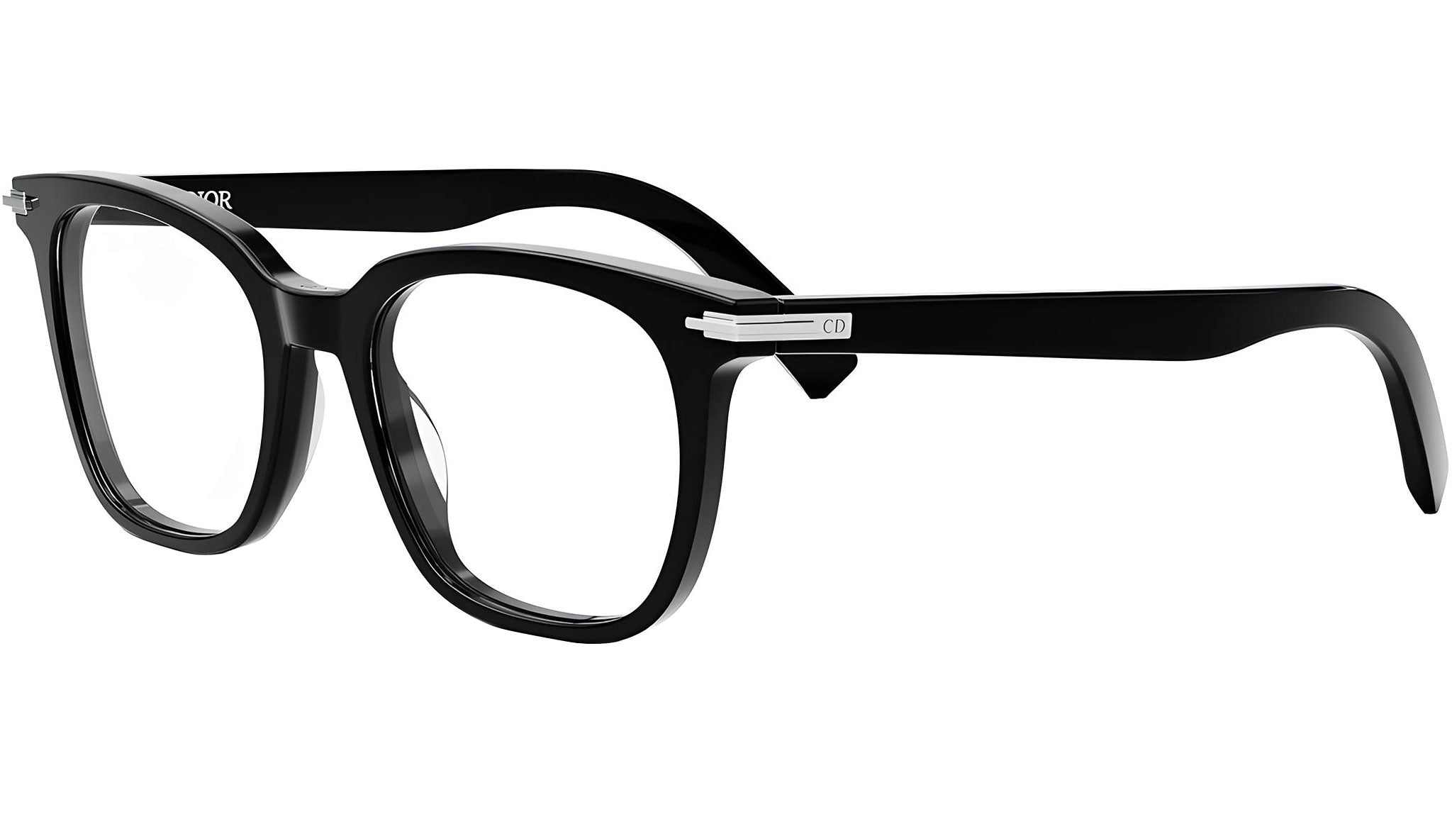 DiorBlackSuitO S20I Black Geometric Eyeglasses