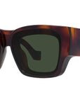 Signature Tortoise Rectangular Sunglasses