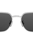 Christian Dior Label S2U Shiny Silver Rectangular Sunglasses